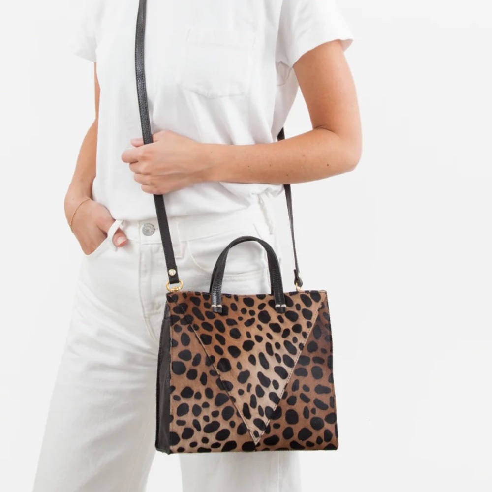 Clare V. Petit Tote in Leopard